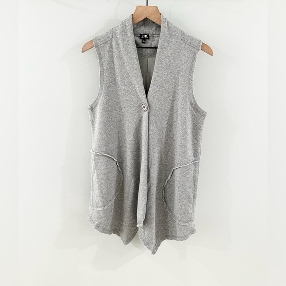 Cable & Gauge One Button Vest Gray Size Large - Picture 1 of 5